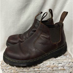 Dr.Marten’s Men’s Hardie Brown Leather Chelsea Boot Men’s Size 9 Women’s Size 10
